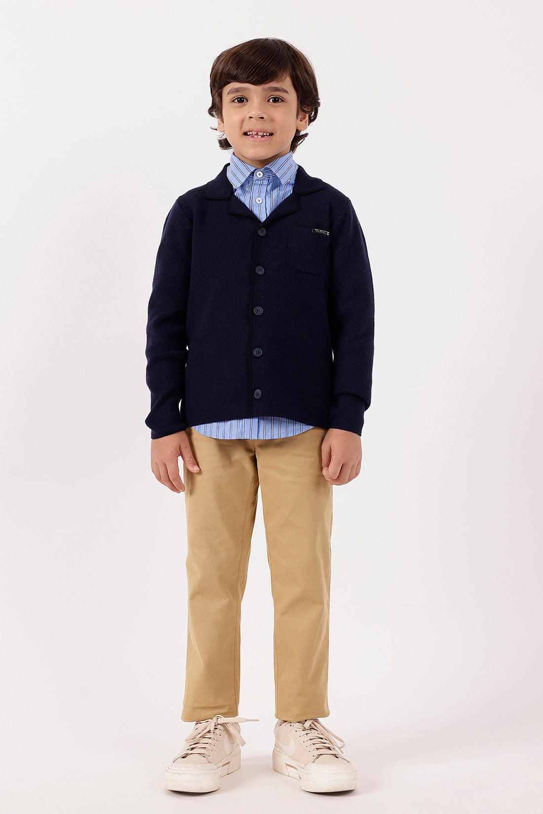 Boys’ Khaki Straight Fit Trousers