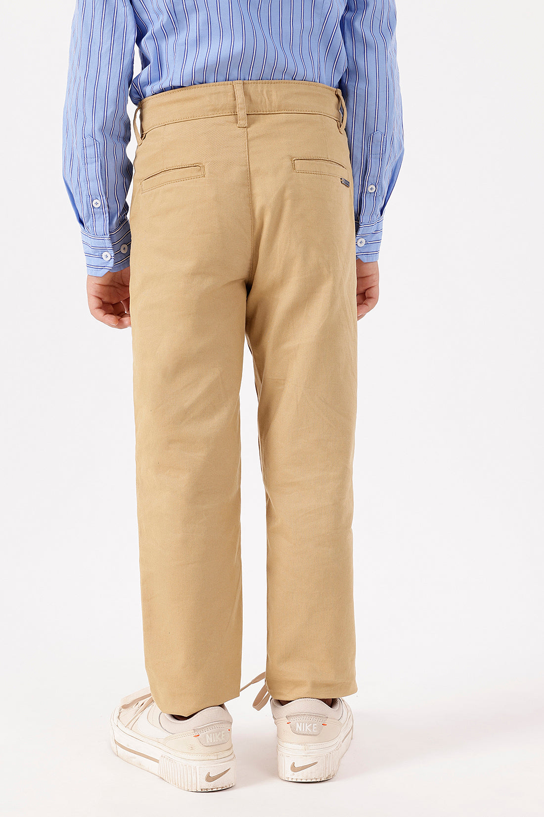 Boys’ Khaki Straight Fit Trousers