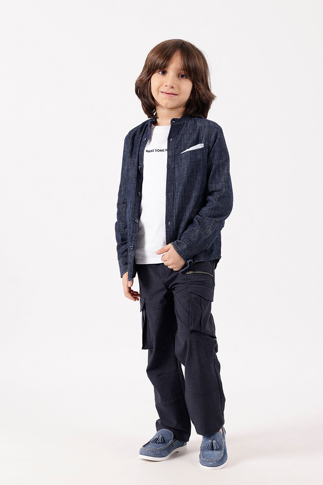 Boys Blue Denim Shirt