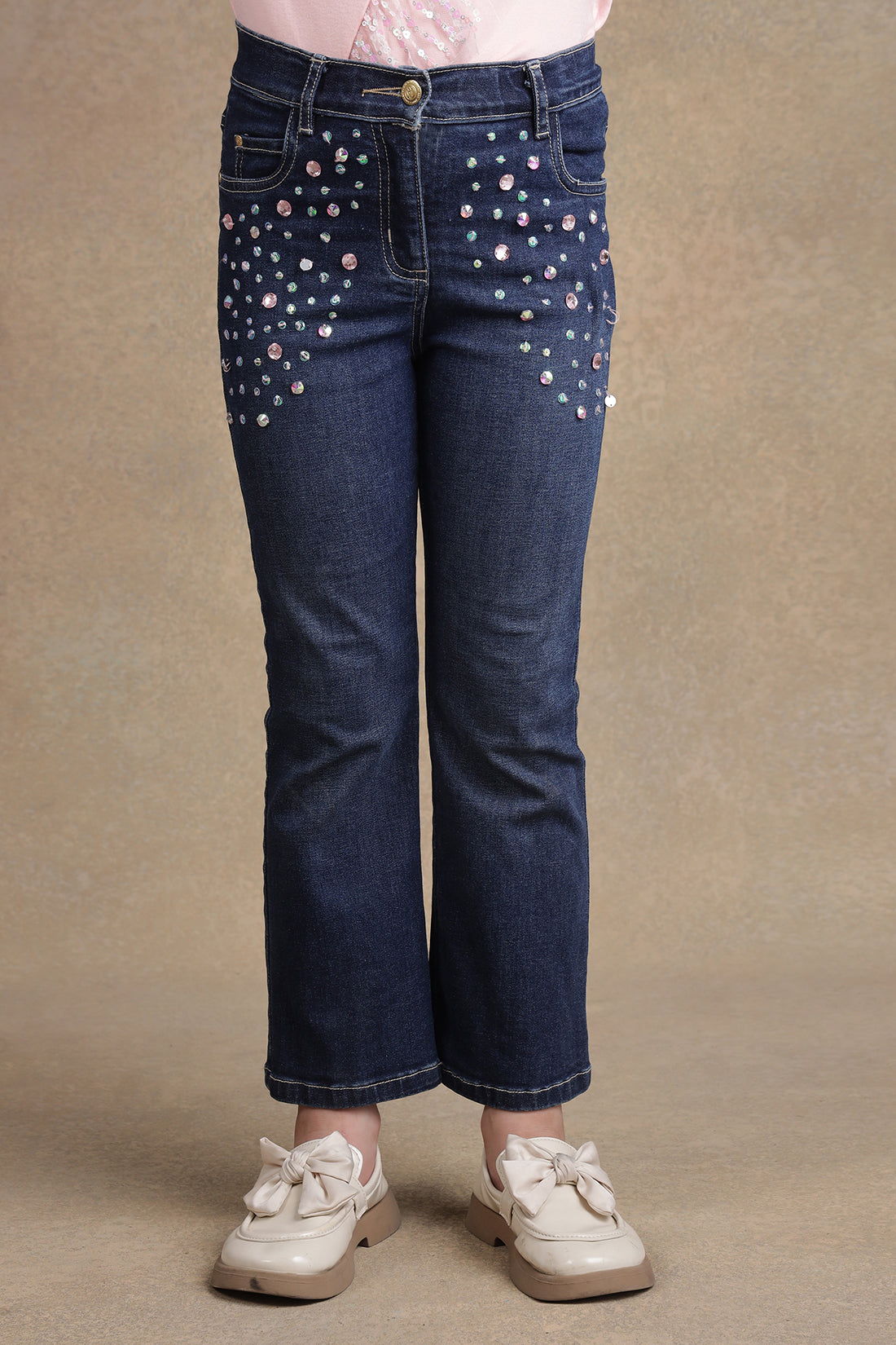 Girls Blue Denim Jeans – Regular Fit