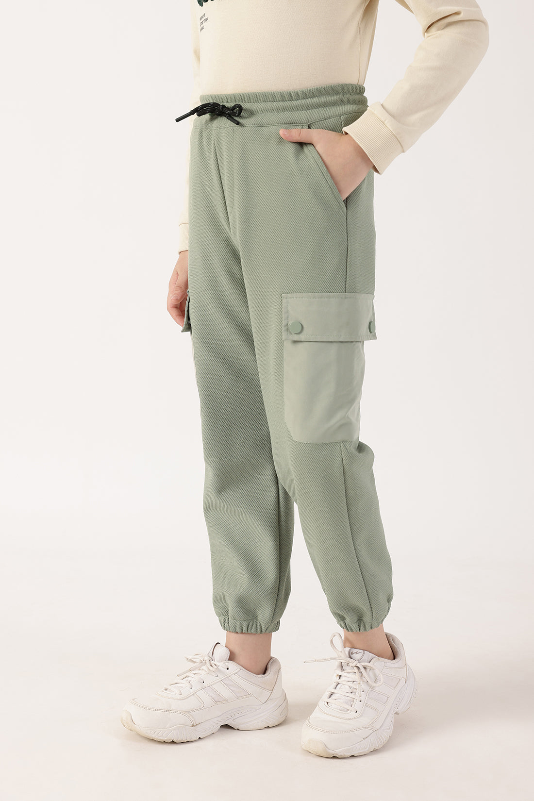 Boys Sage Green Joggers