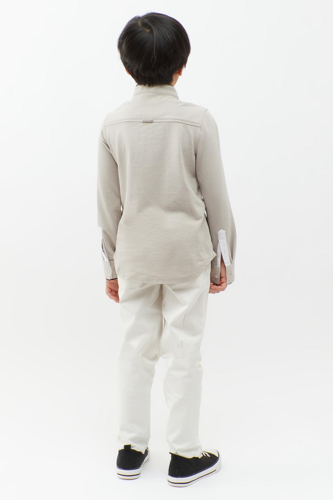 One Friday Grey Solid Shirt - One Friday World