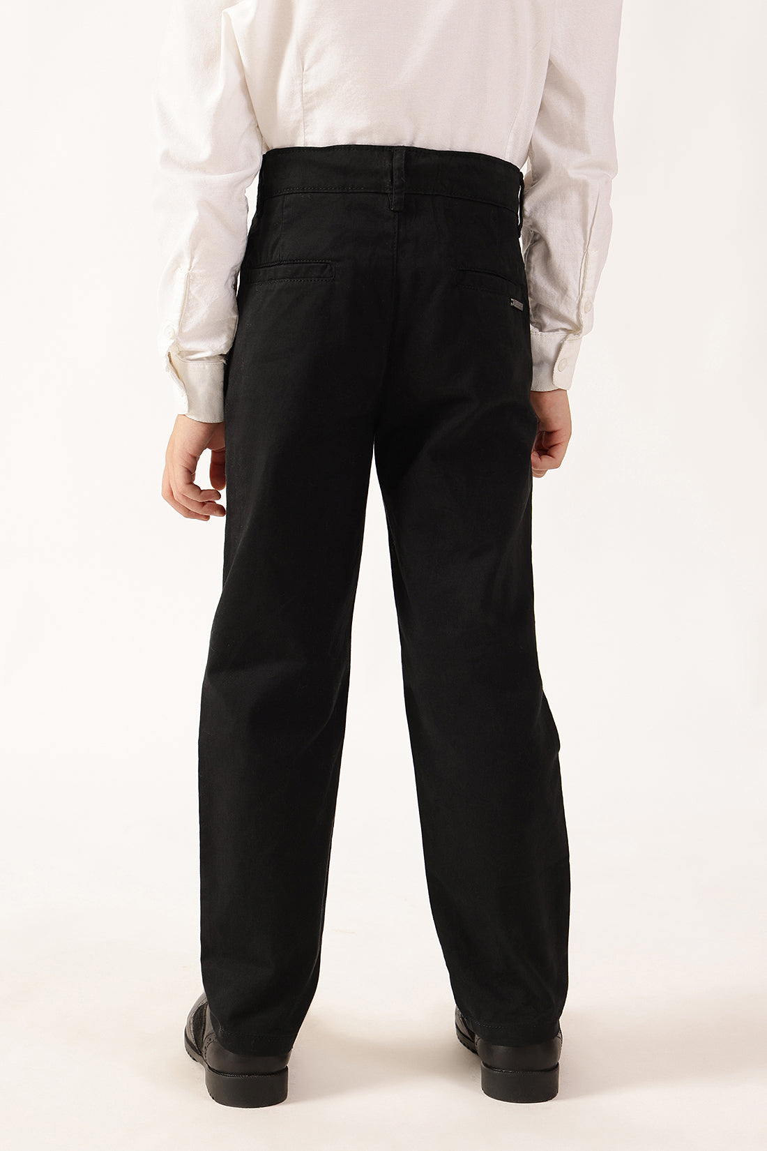 Boys’ Black Straight Fit Trousers