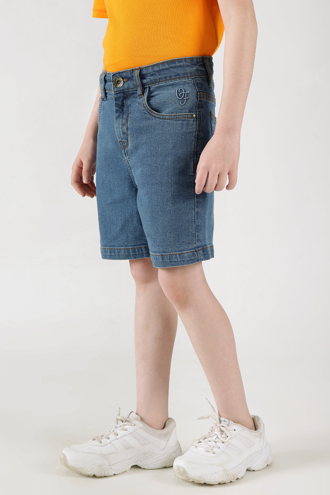 Boys Blue Denim Shorts by One Friday