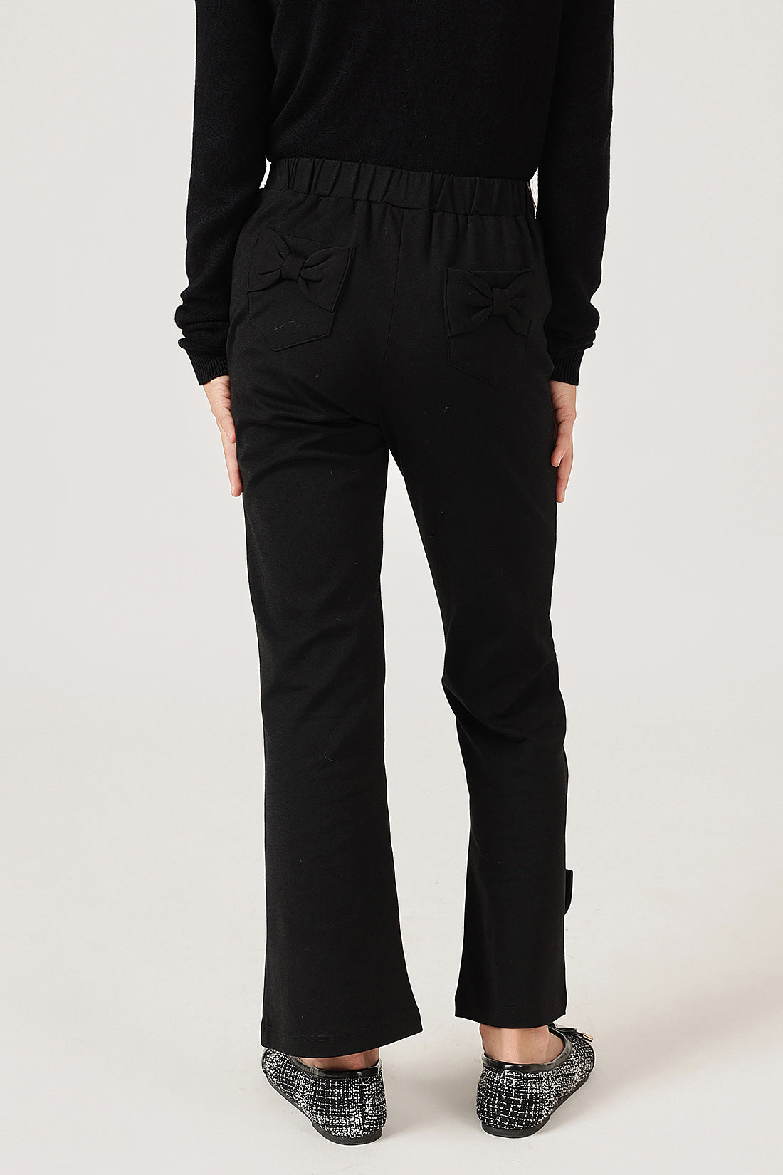 Girls Black Solid Tencel Jegging Regular Fit | One Friday