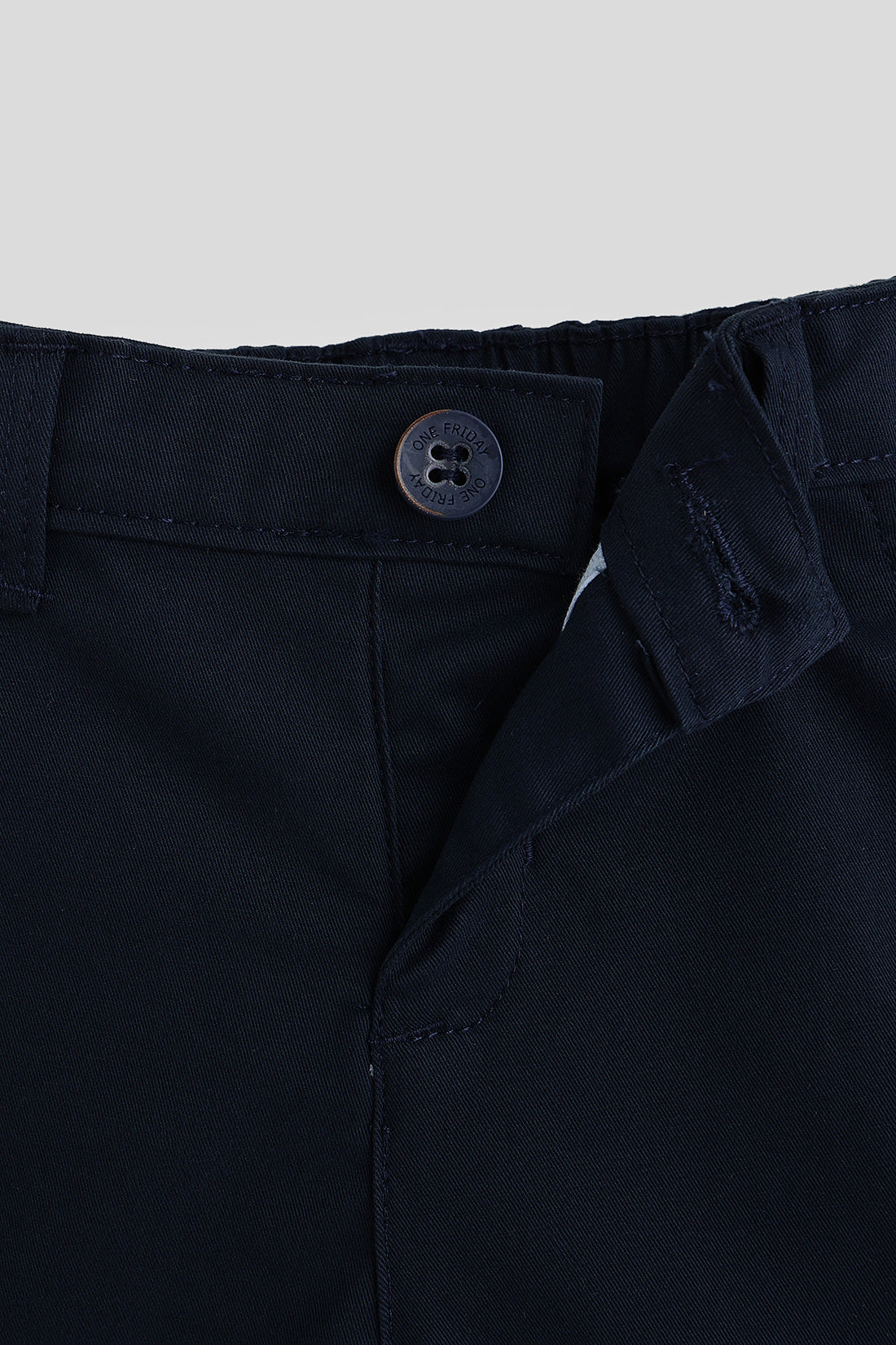 One Friday Baby Boys Navy Blue Solid Short