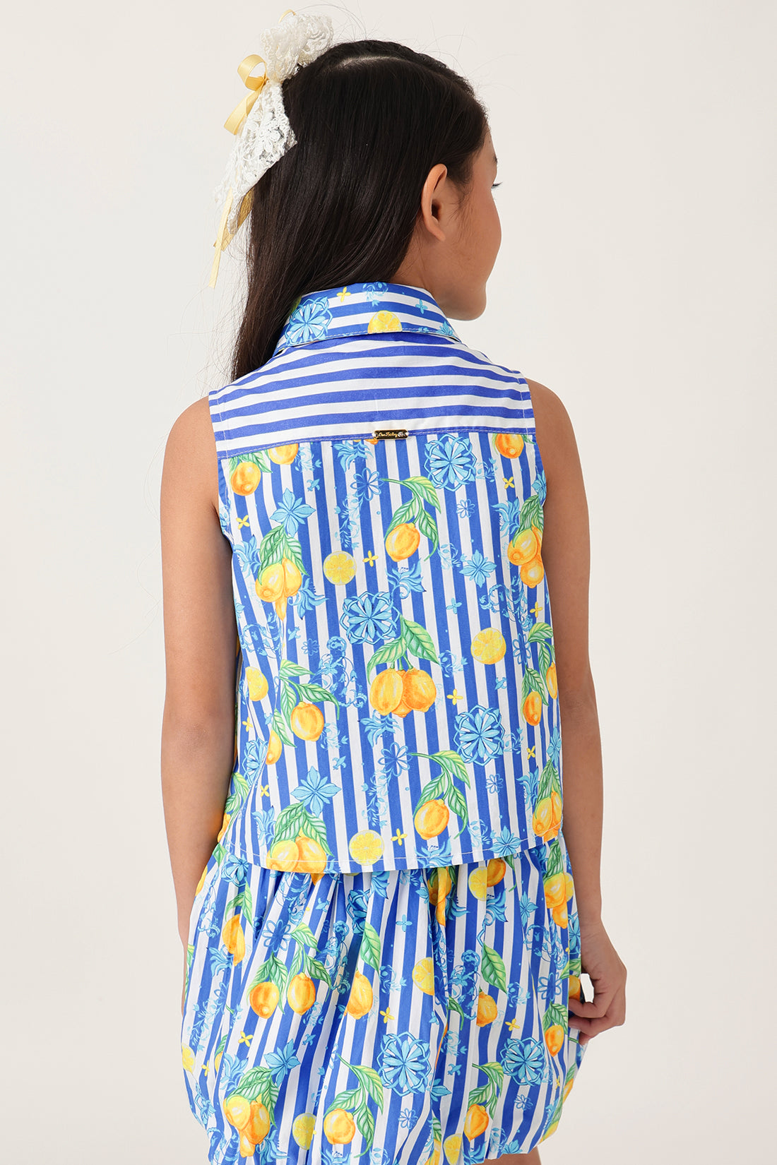 Girls Multicolor Printed Sleeveless Tops By Regular Fit - One Friday