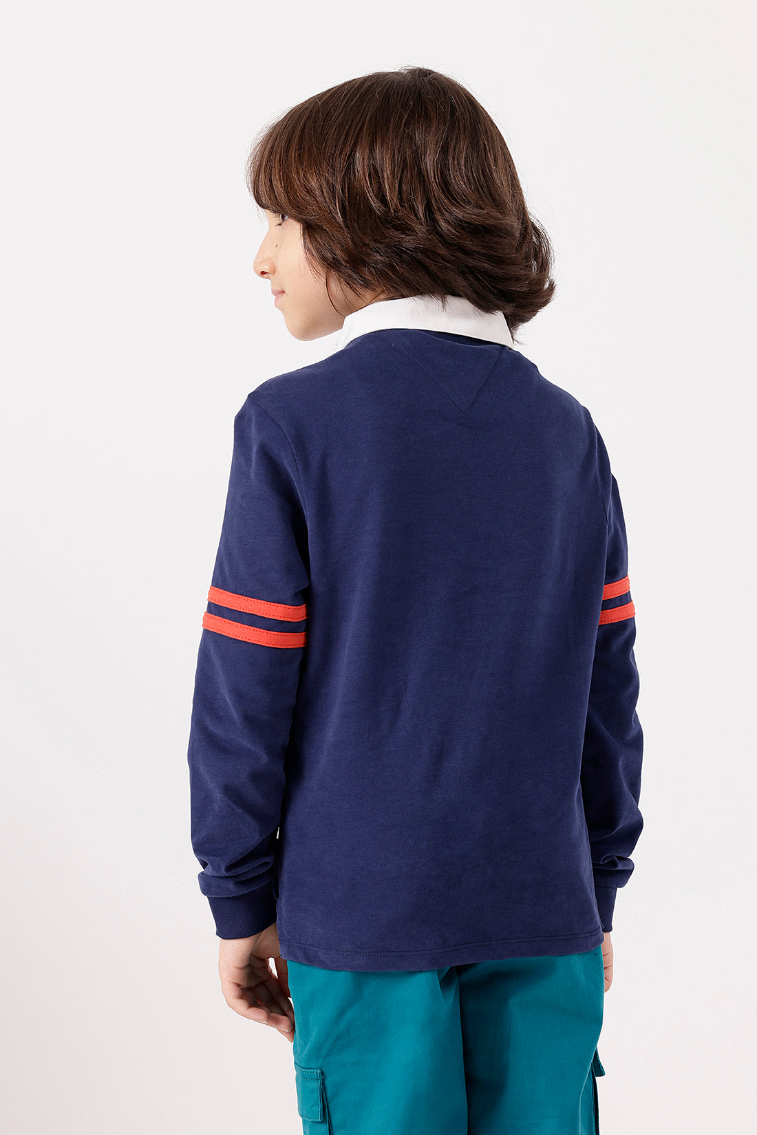 Boys Navy Blue Polo T-Shirt