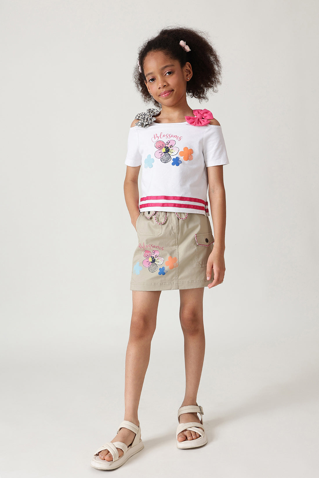 Girls Beige Skirt
