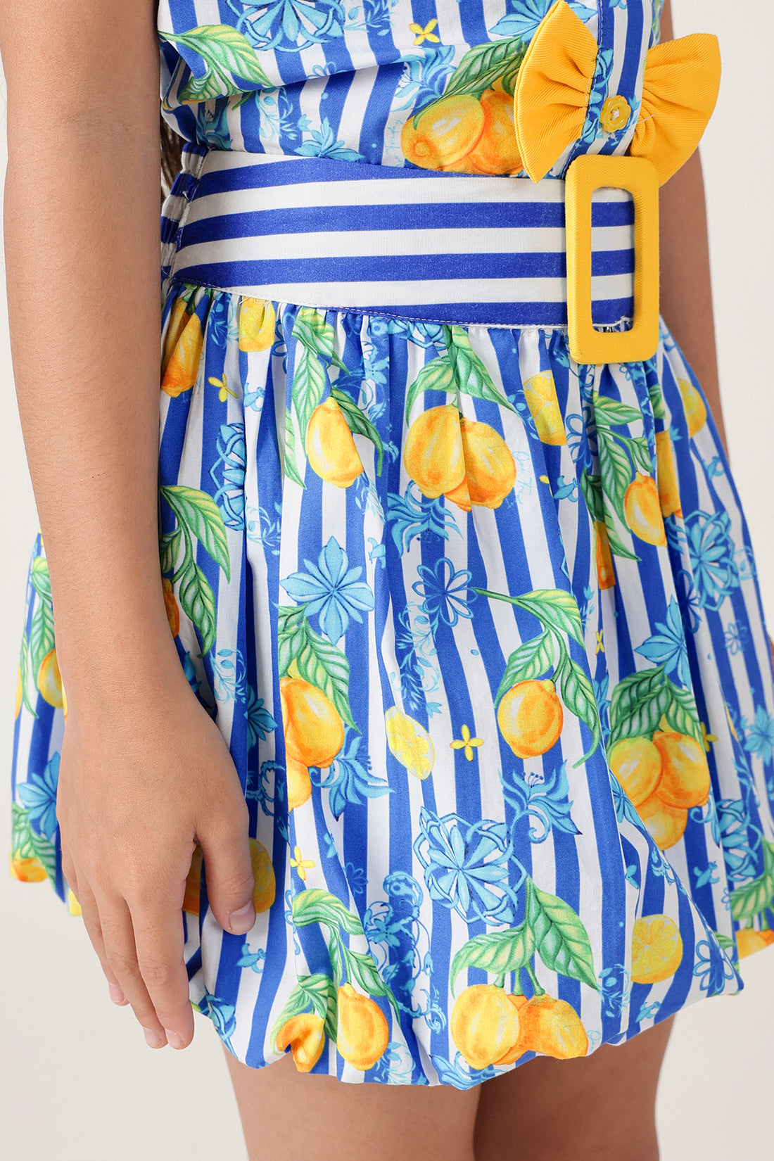 Girls Multicolor Printed Balloon Skirts By One Friday