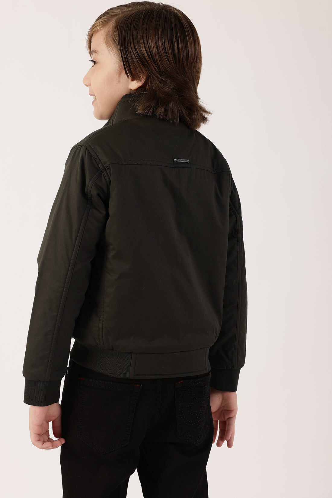 Boys Olive Cotton Jacket One Friday