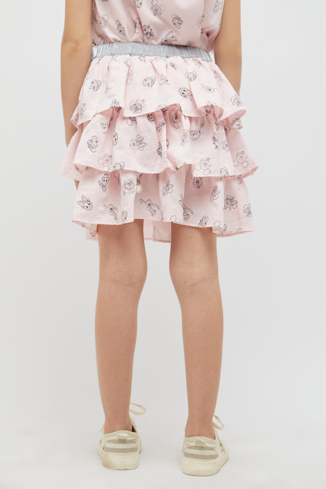 One Friday Pink And Grey Skirt - One Friday World