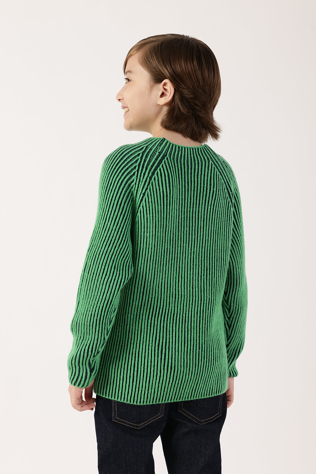 Boys Green Sweater – Round Neck