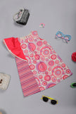 One Friday Infant Girls Pink Abstract Printed Sleeveless Dress