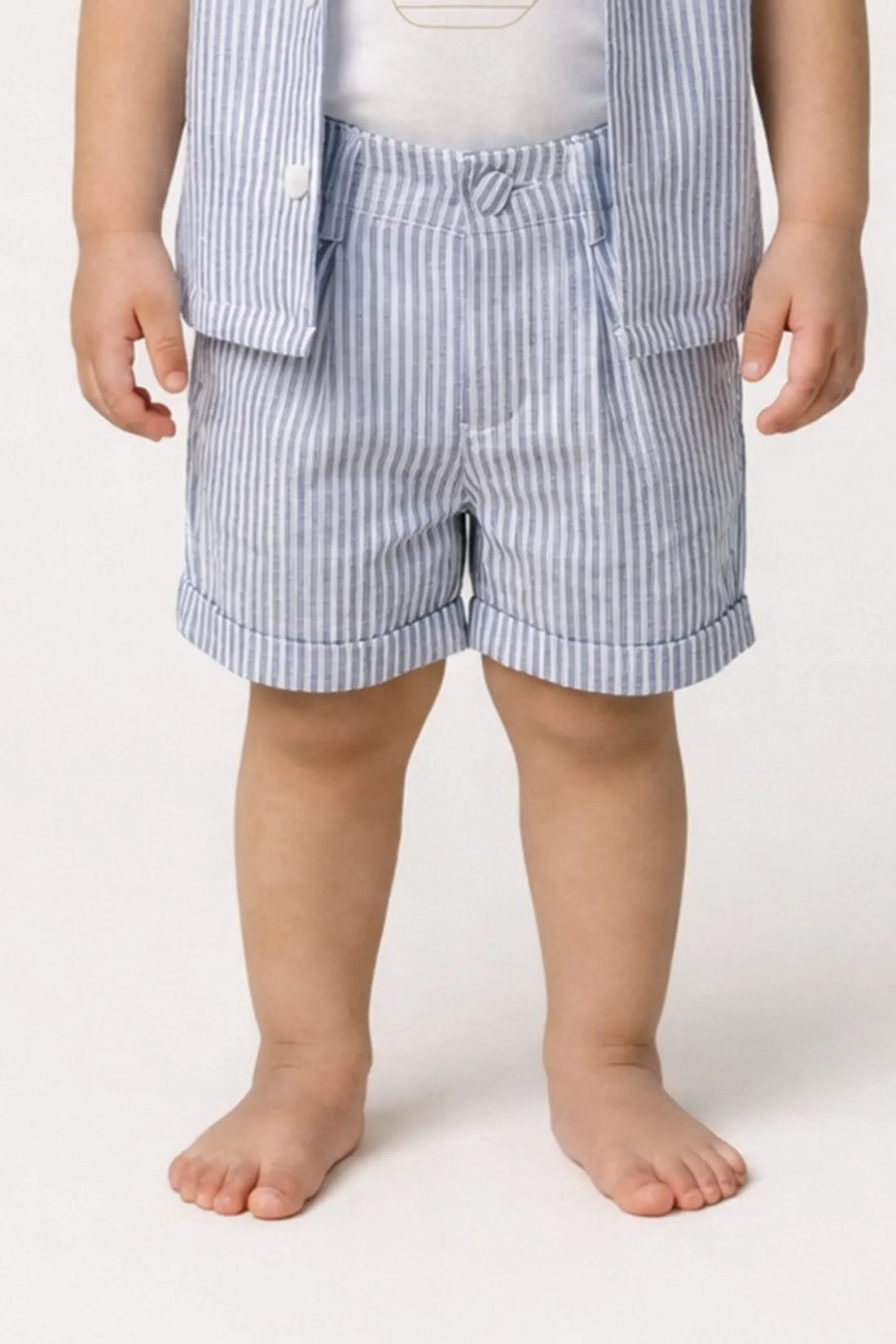 Baby Boys Blue Striped Shorts