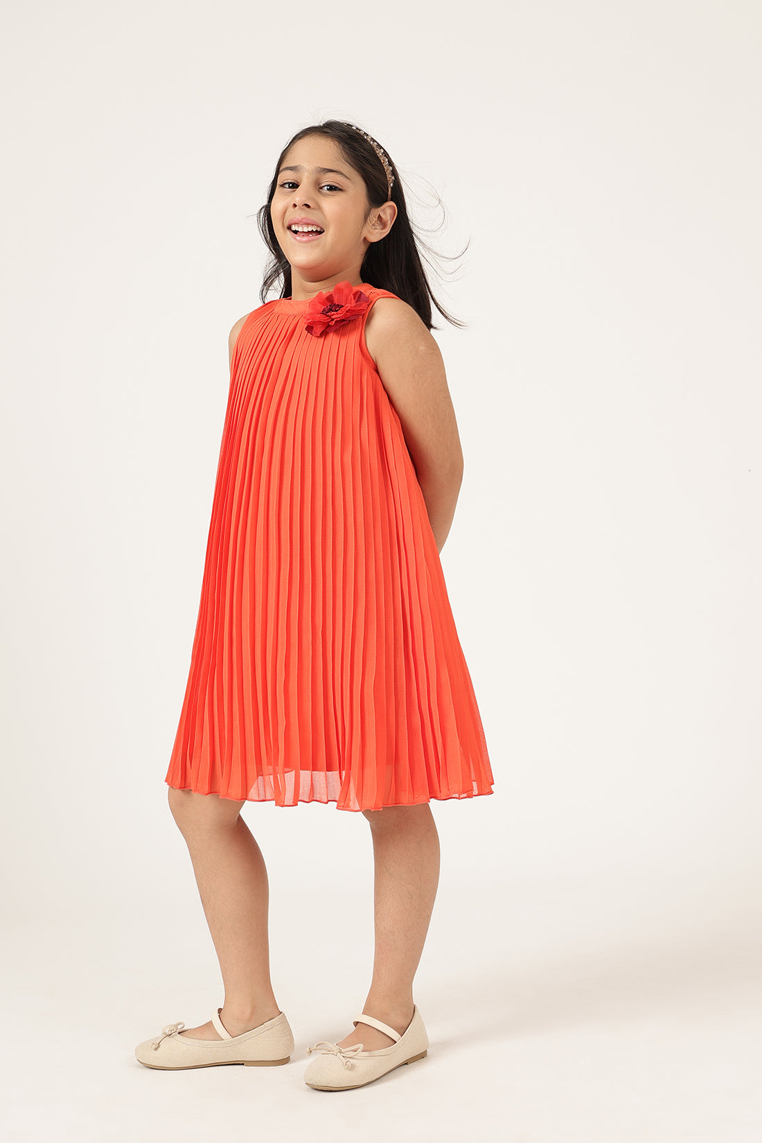 Girls Orange Dress
