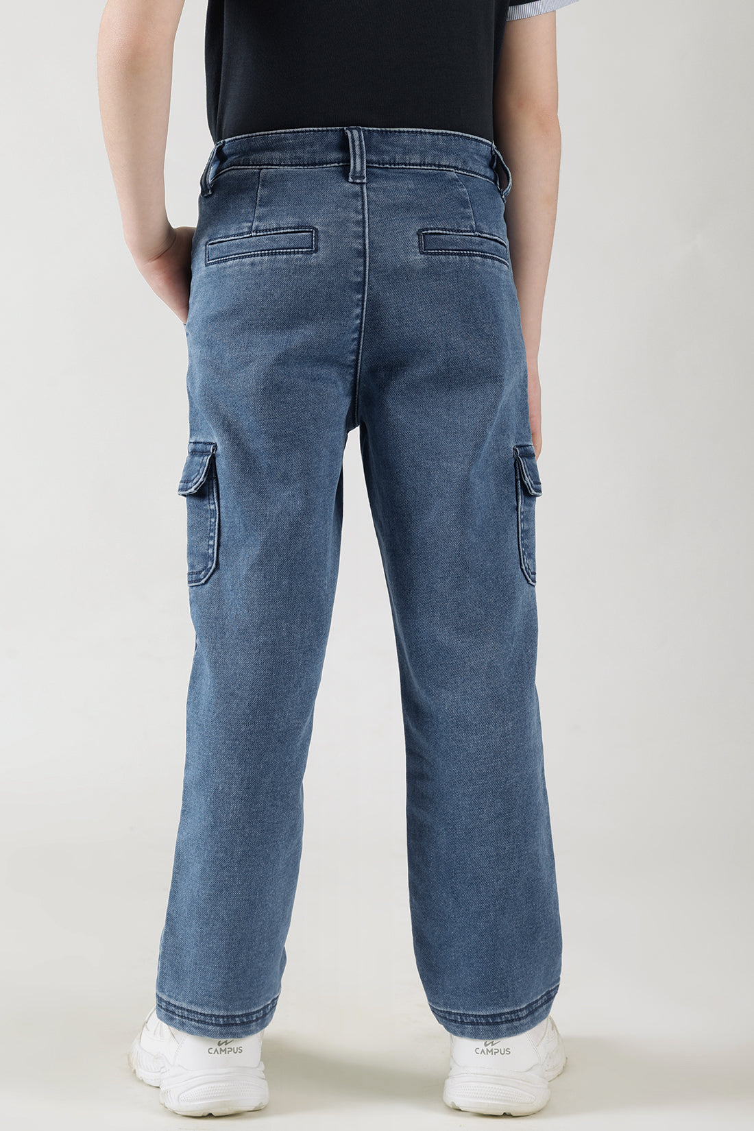 Boys Blue Denim Cargo