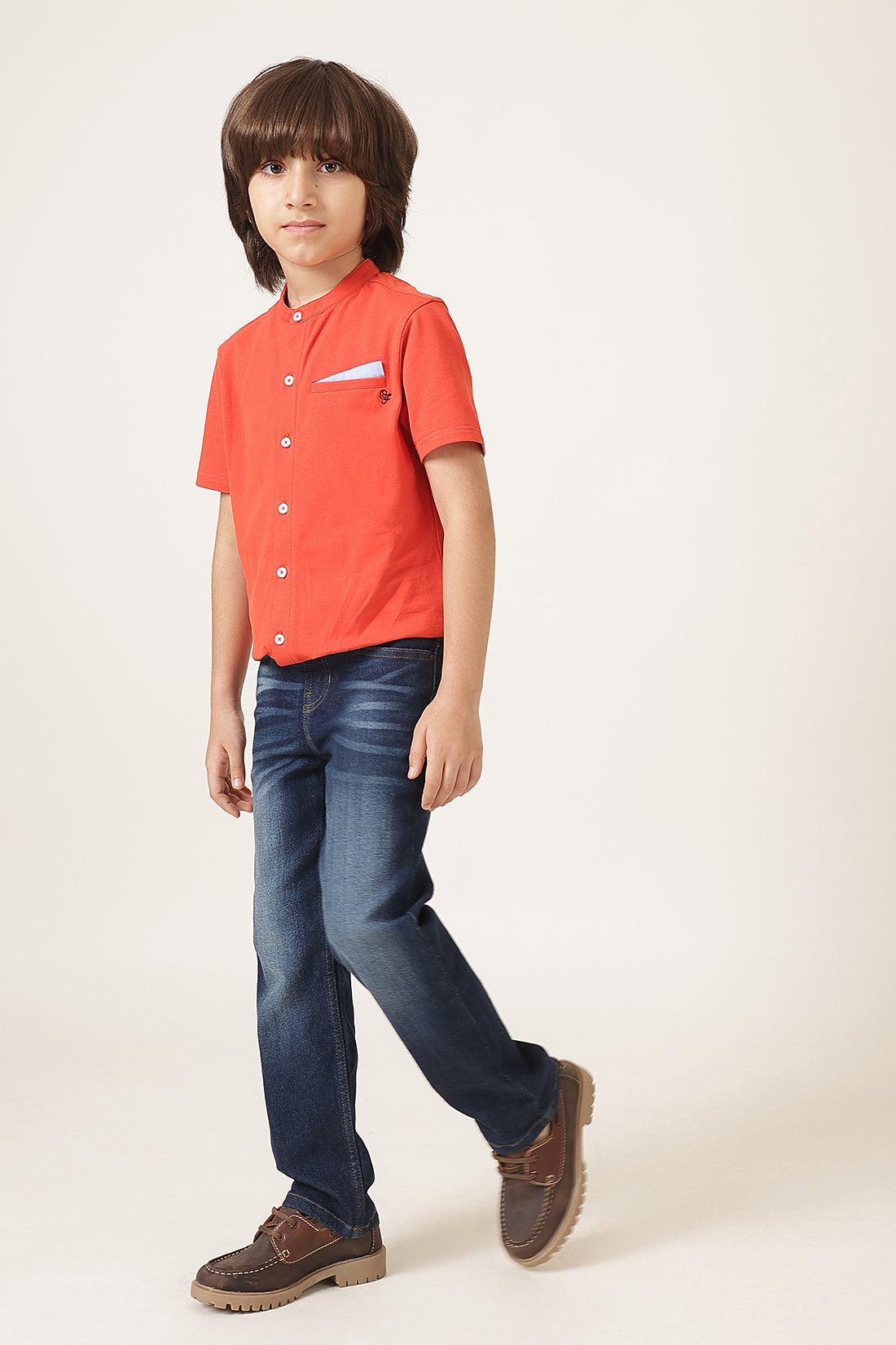 Boys Blue Denim Cotton Regular Fit Jeans