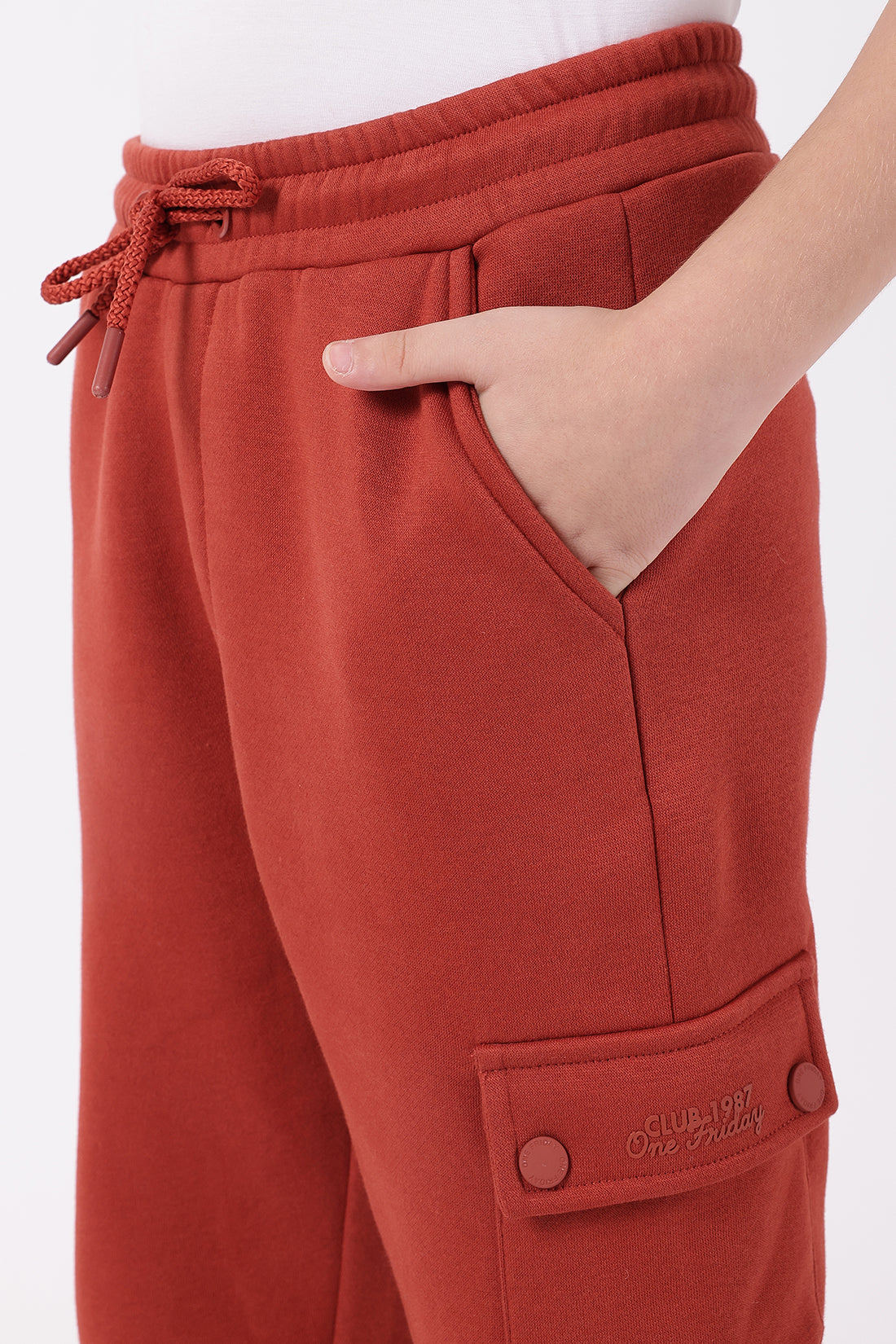 Boys Orange Joggers One Friday