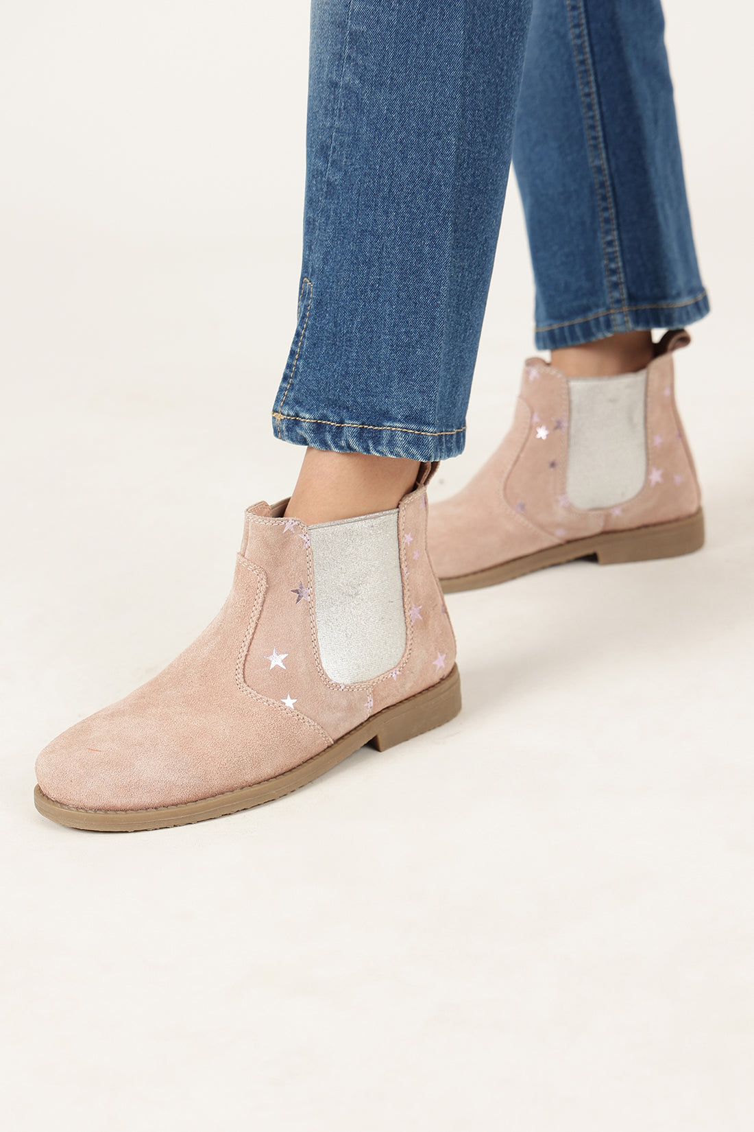 Girls Blue Classic Fit Cotton Denim Jeans | One Friday