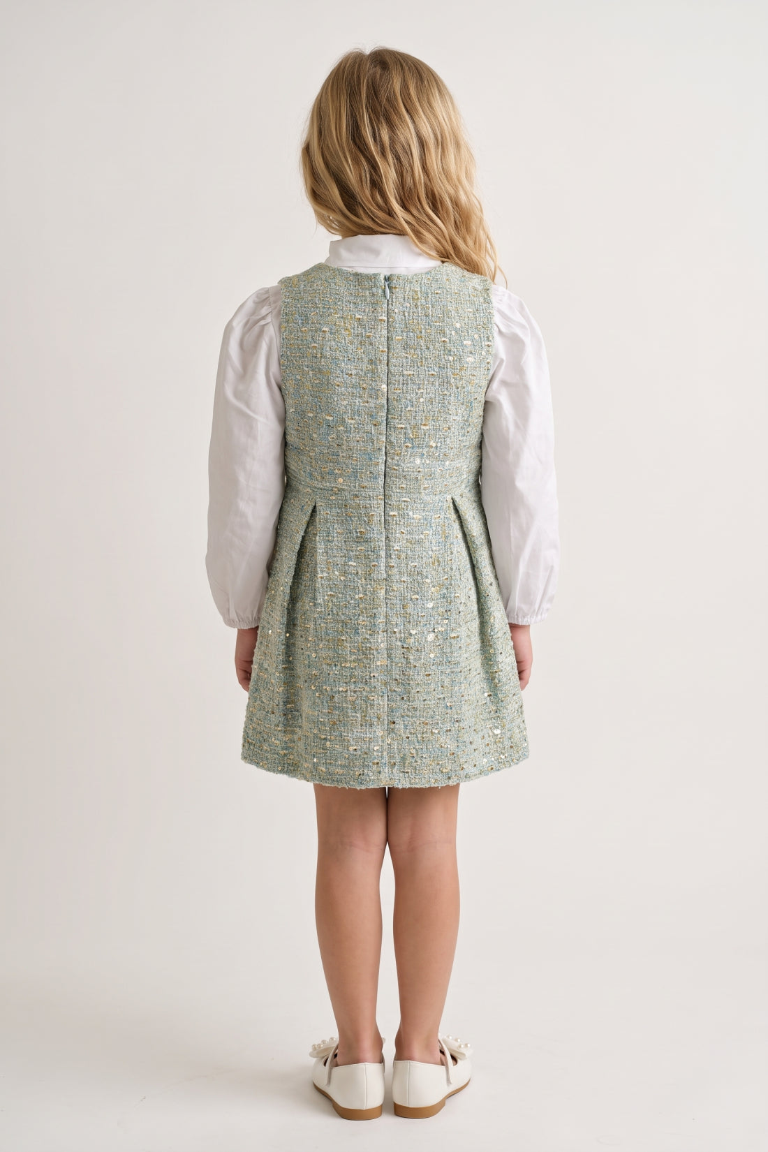 Baby Girls Multi Boucle Embellished Shirt Set