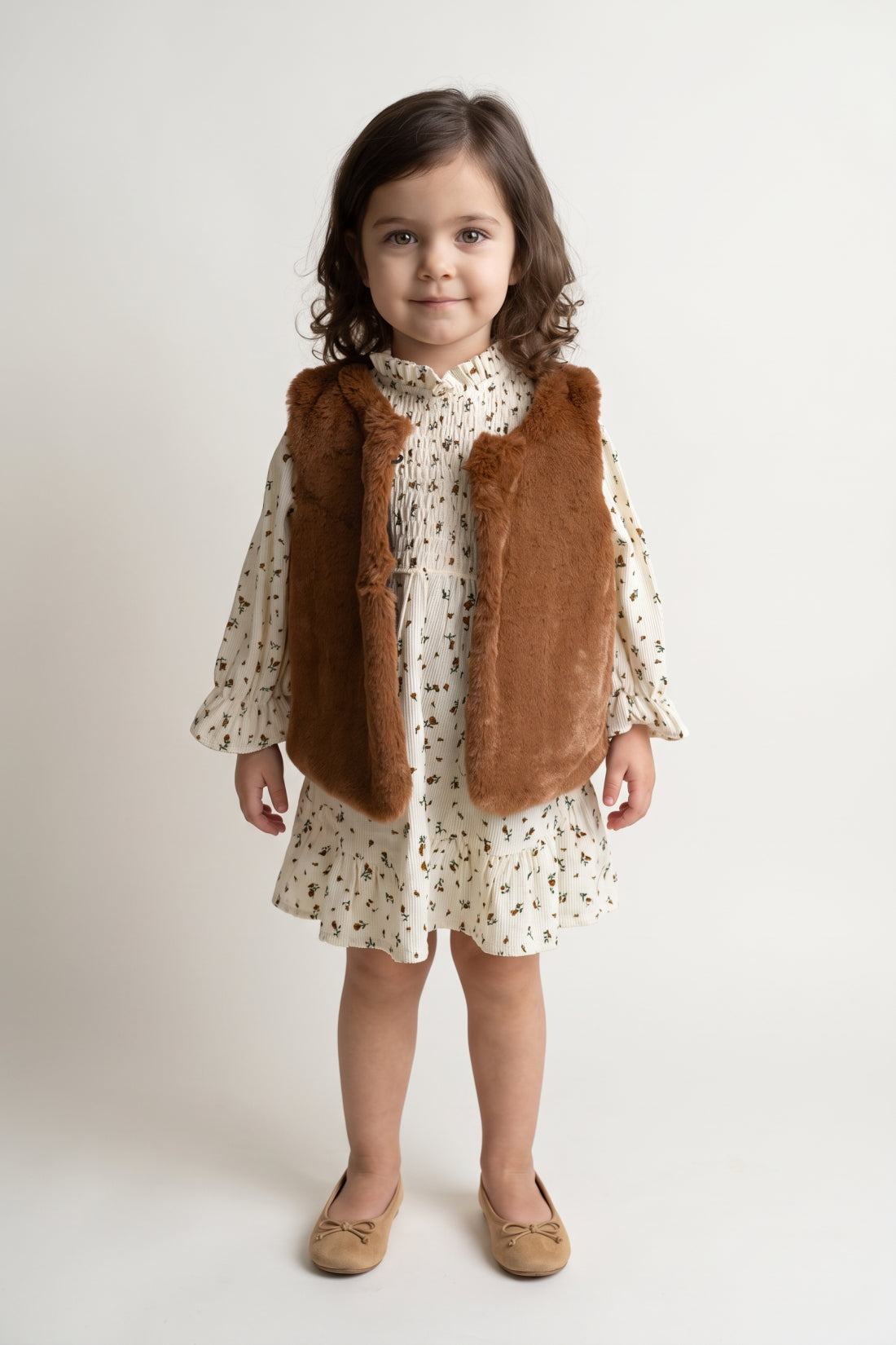 Baby Girls Multicolour Woven Button Clothing Set