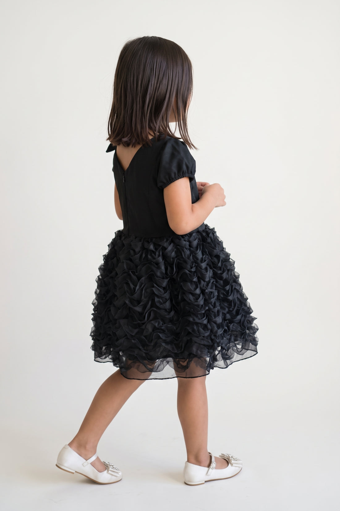 Black Laser Cut Mesh Sleeveless Dress