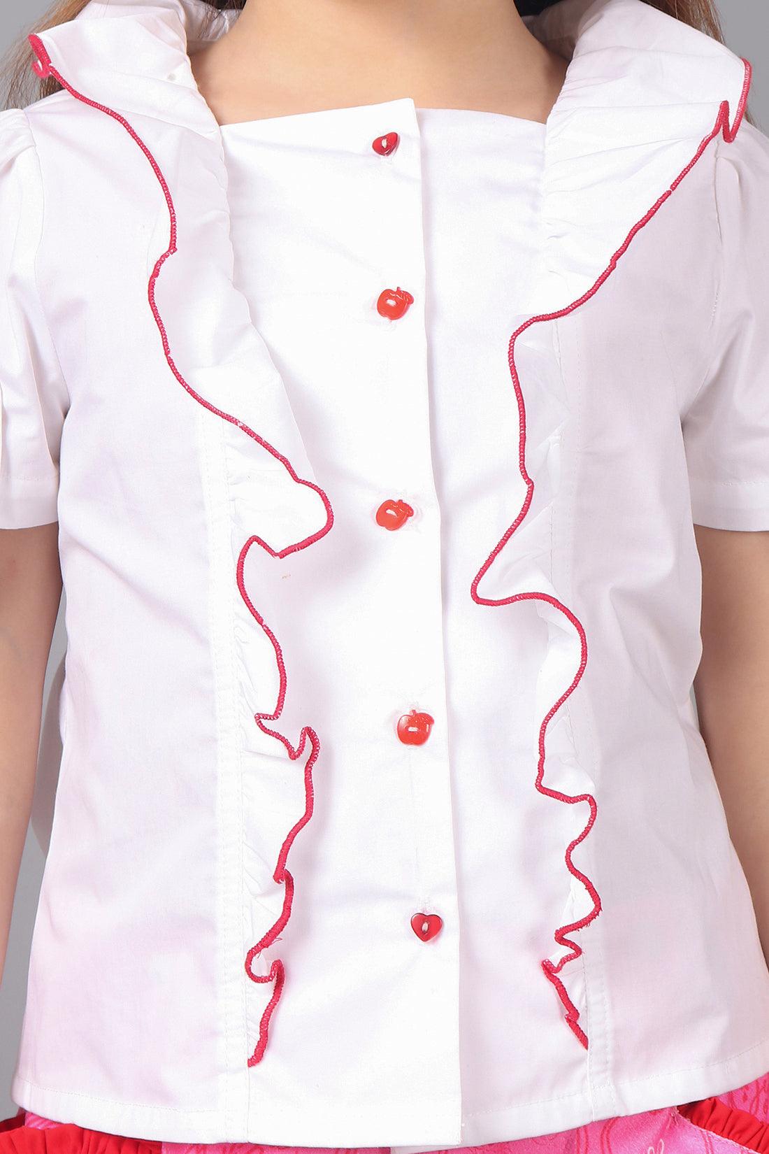 One Friday Kids Girls Disney Snow White Printed Embellished Shirt Top - One Friday World