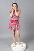 One Friday Kids Girls Multicolored Floral Printed Skirt