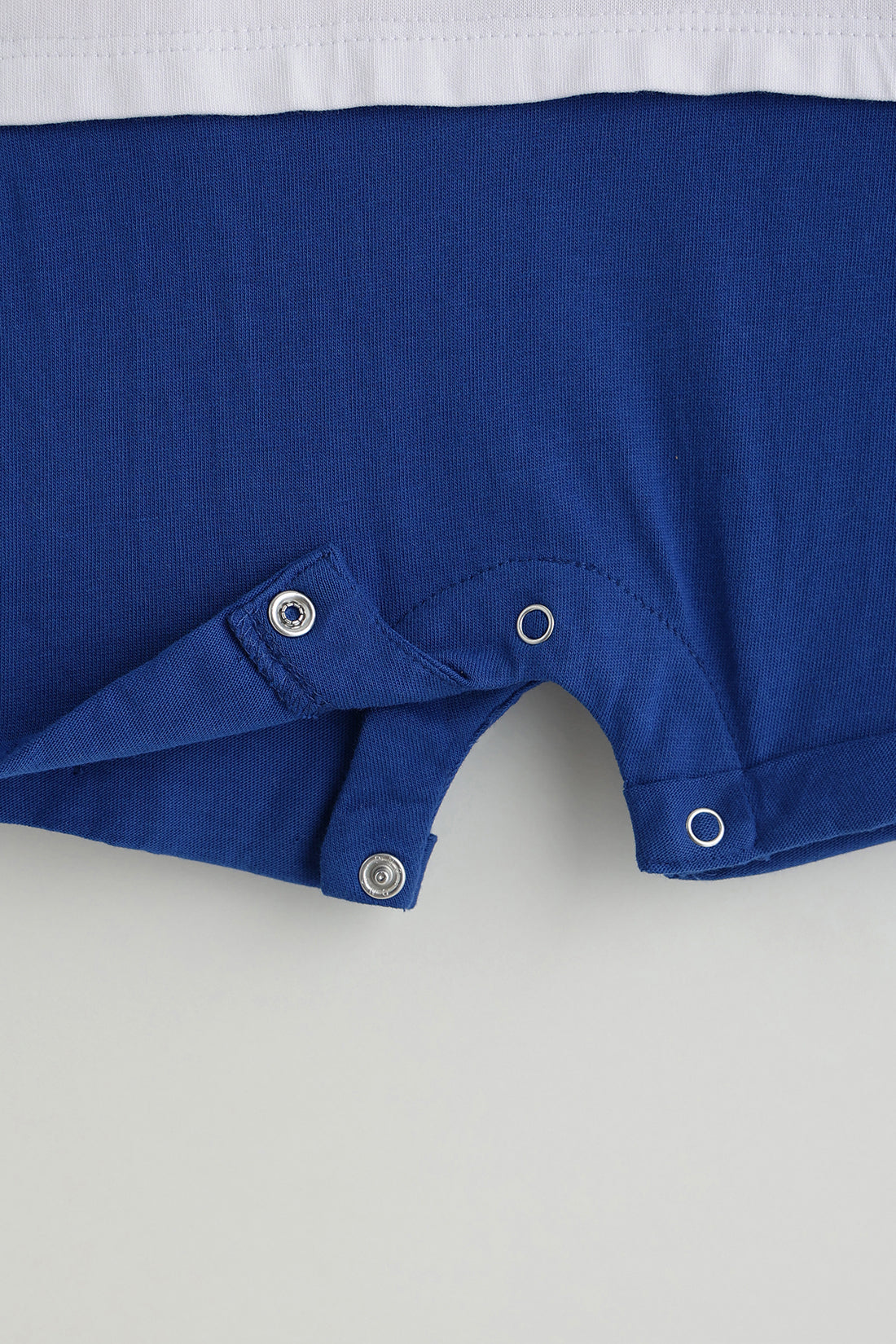 Kids Boys White Regular Half Sleeve Solid Onesie By One Friday