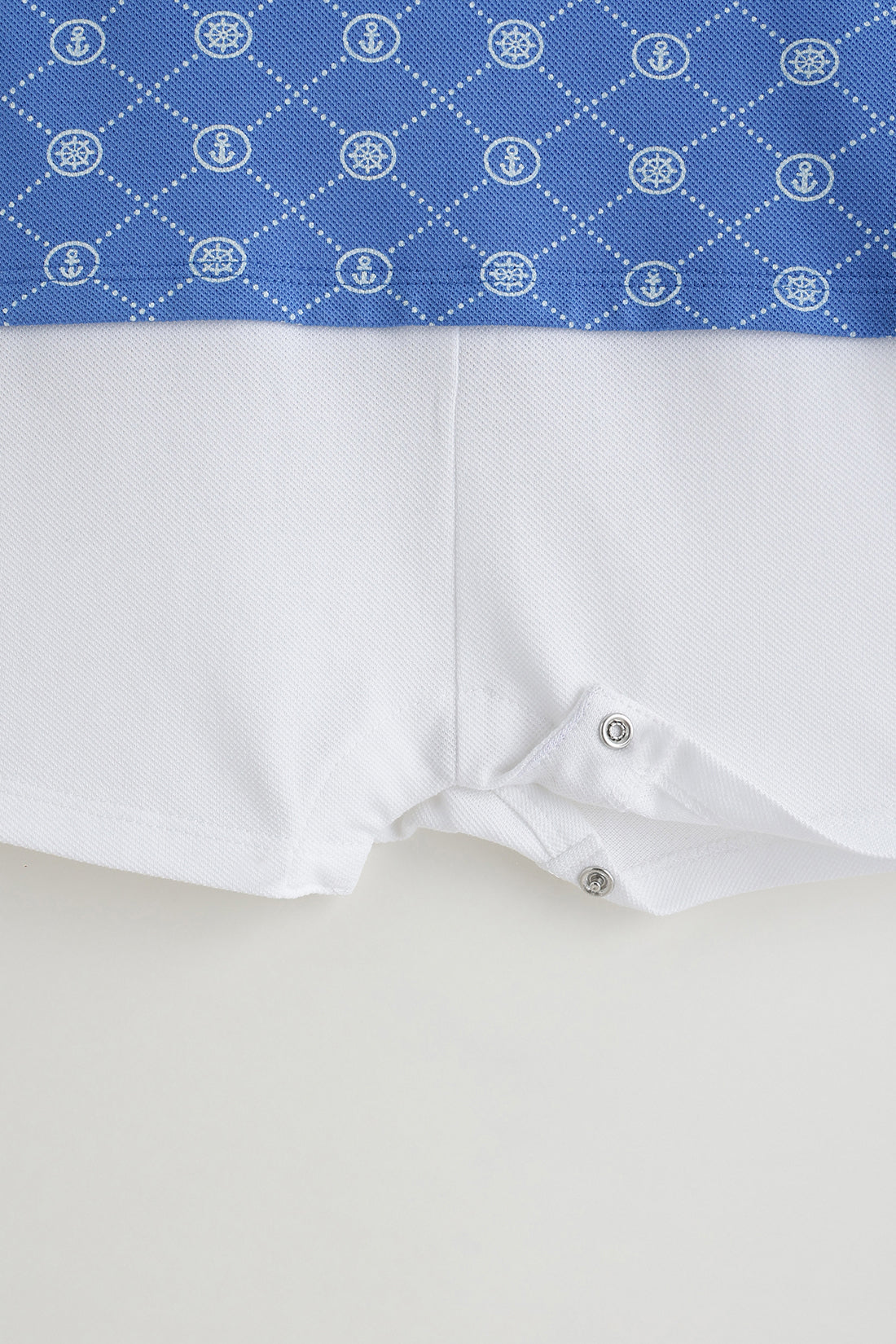 Kids Boys Blue Regular Short Sleeve Printed Onesie By One Friday