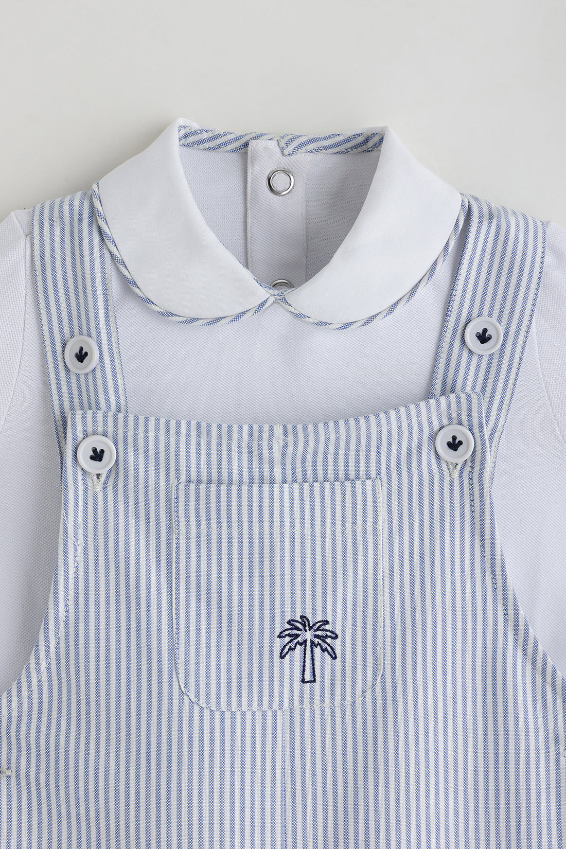 Kids Boys Aqua Color Half Sleeve Clothing Set By One Friday