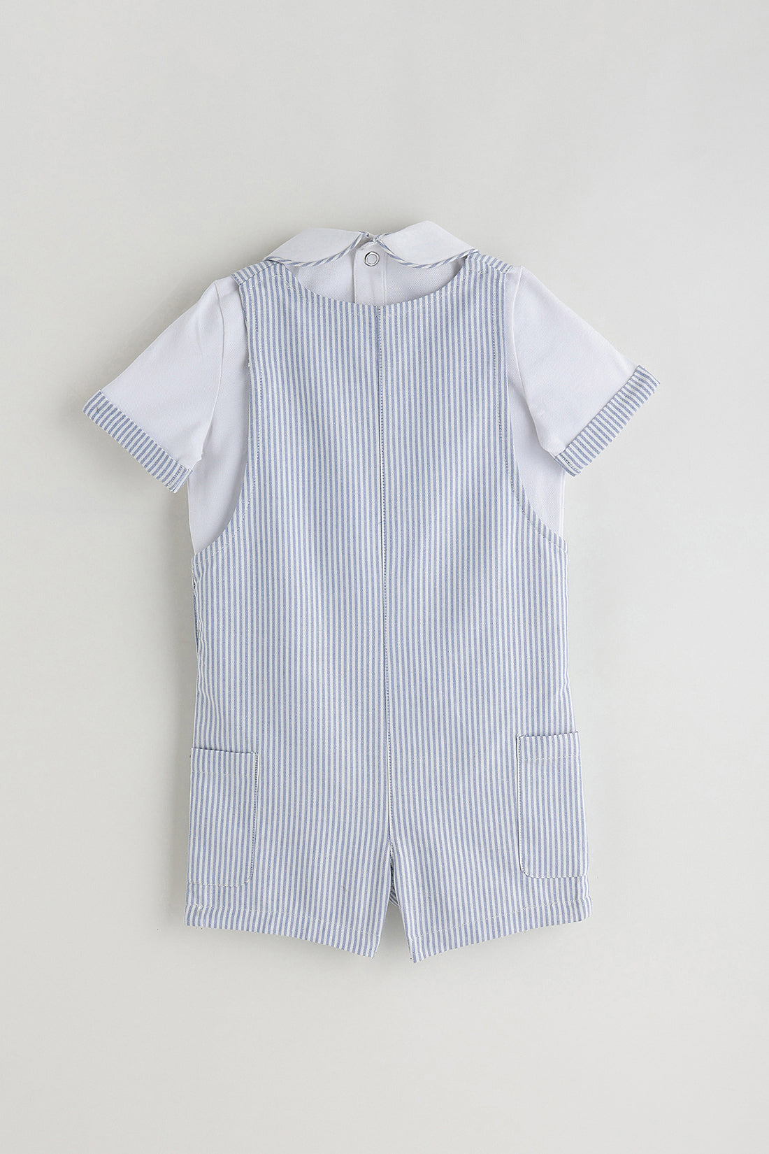 Kids Boys Aqua Color Half Sleeve Clothing Set By One Friday