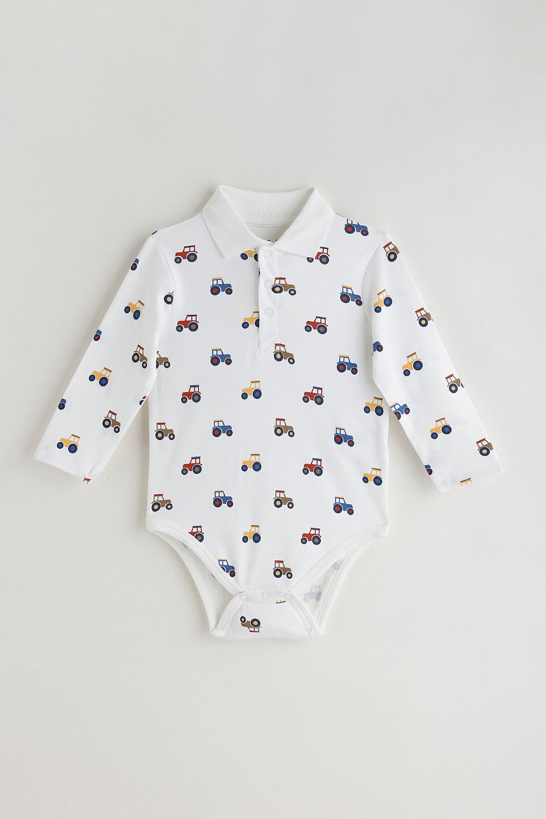 Kids Boys White Regular Full Sleeve Printed Romper By One Friday