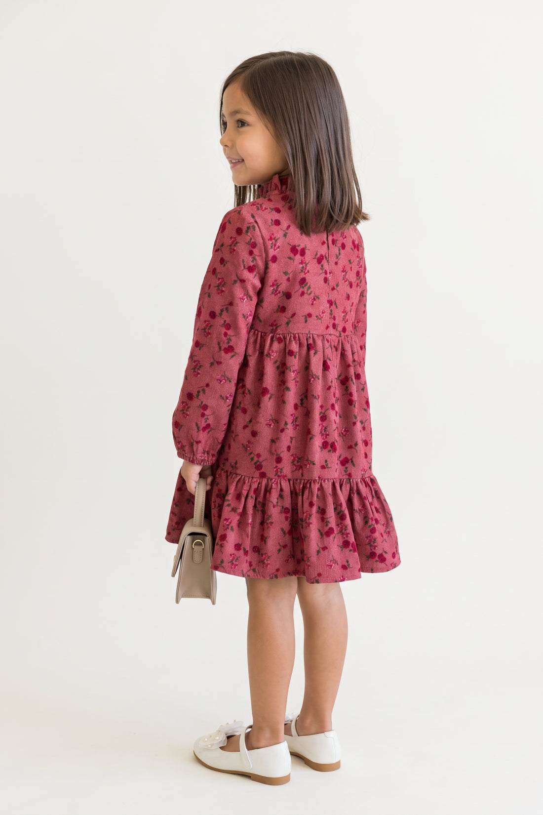 Multi Printed Polyester Full Sleeve Dress