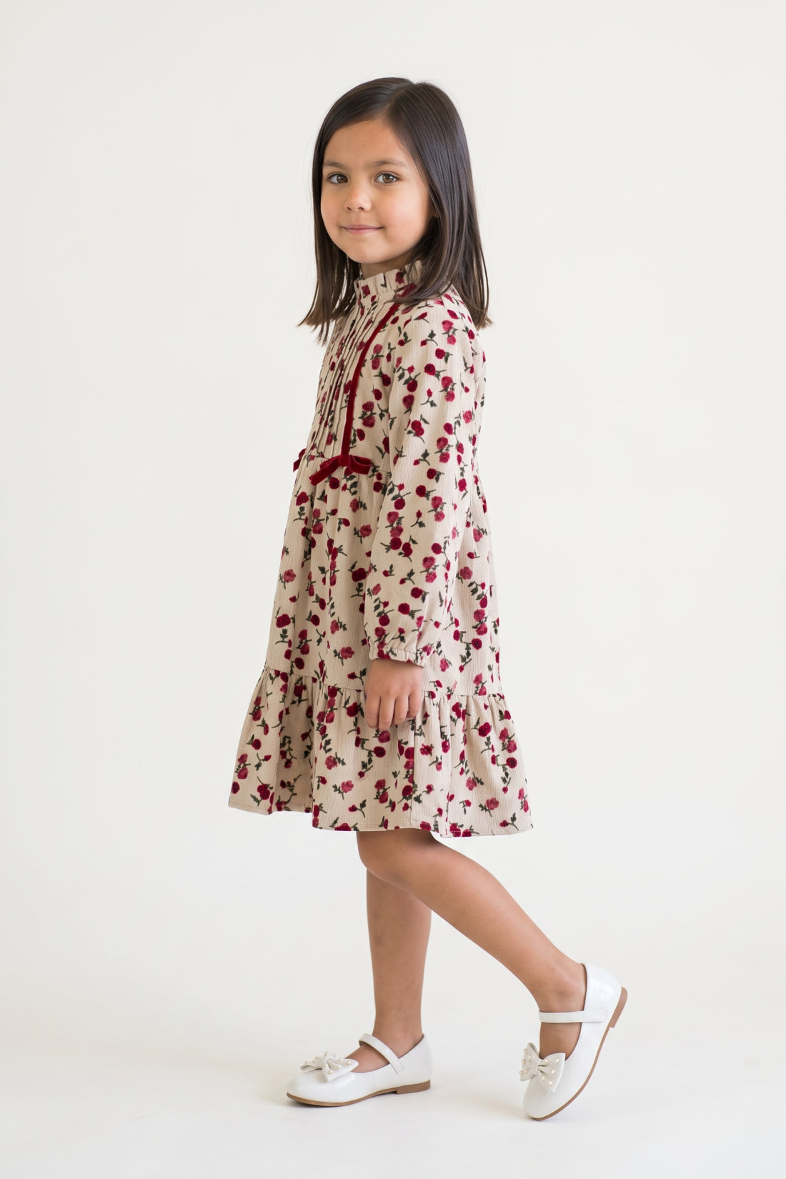 Multi Printed Polyester Classic Full Sleeve Dress