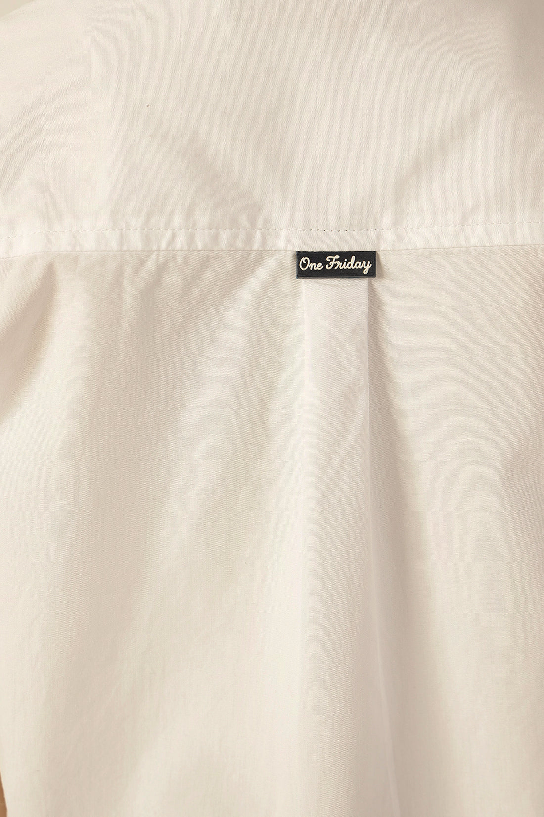 लड़कों के लिए सफ़ेद प्रिंटेड कॉटन शर्ट