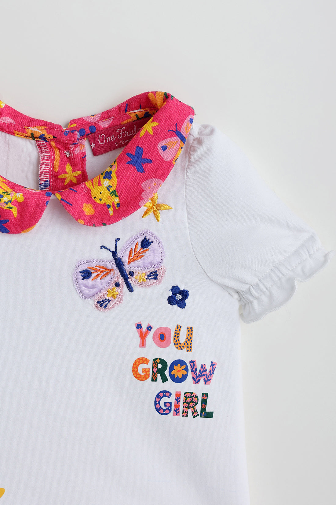 Girls Multi Printed Knit Top With Trouser