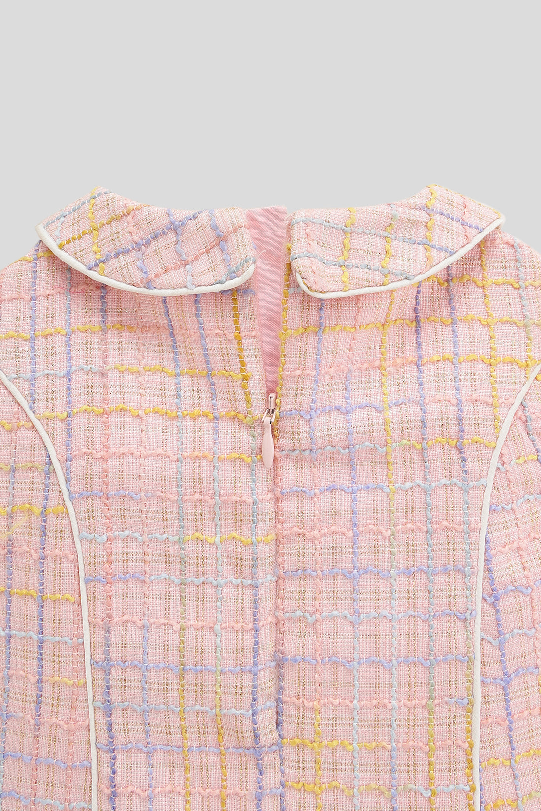 Baby Girls Pink Boucle Dress | One Friday