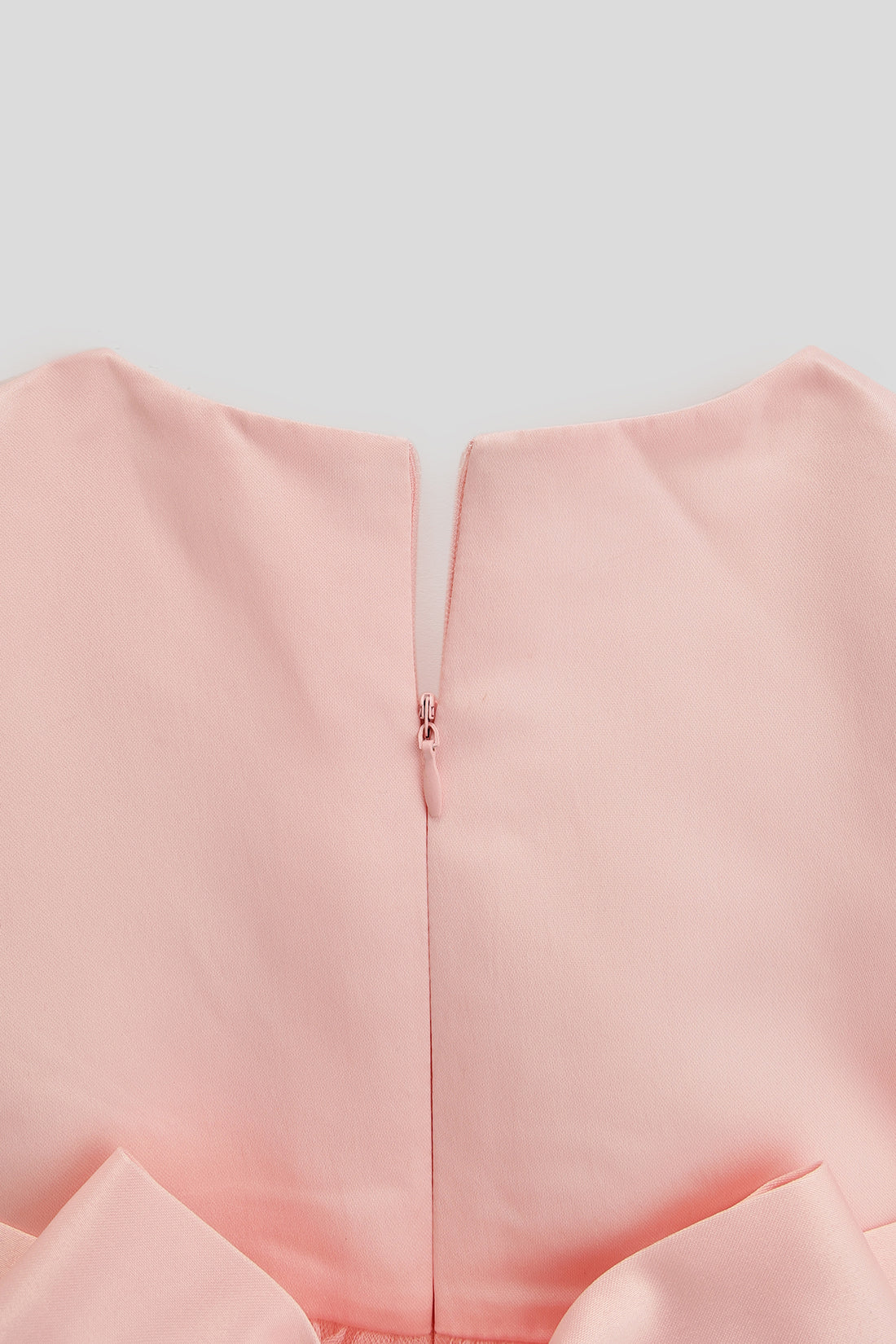 Girls Solid Zip Cap Sleeve Woven Dress