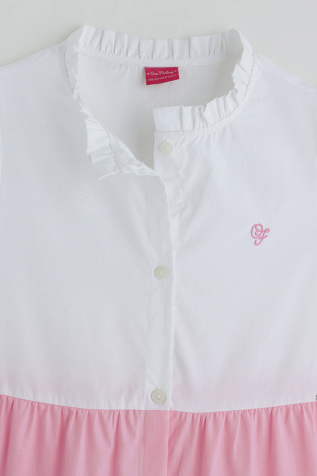 Girls Multi Color Short Sleeve Dress