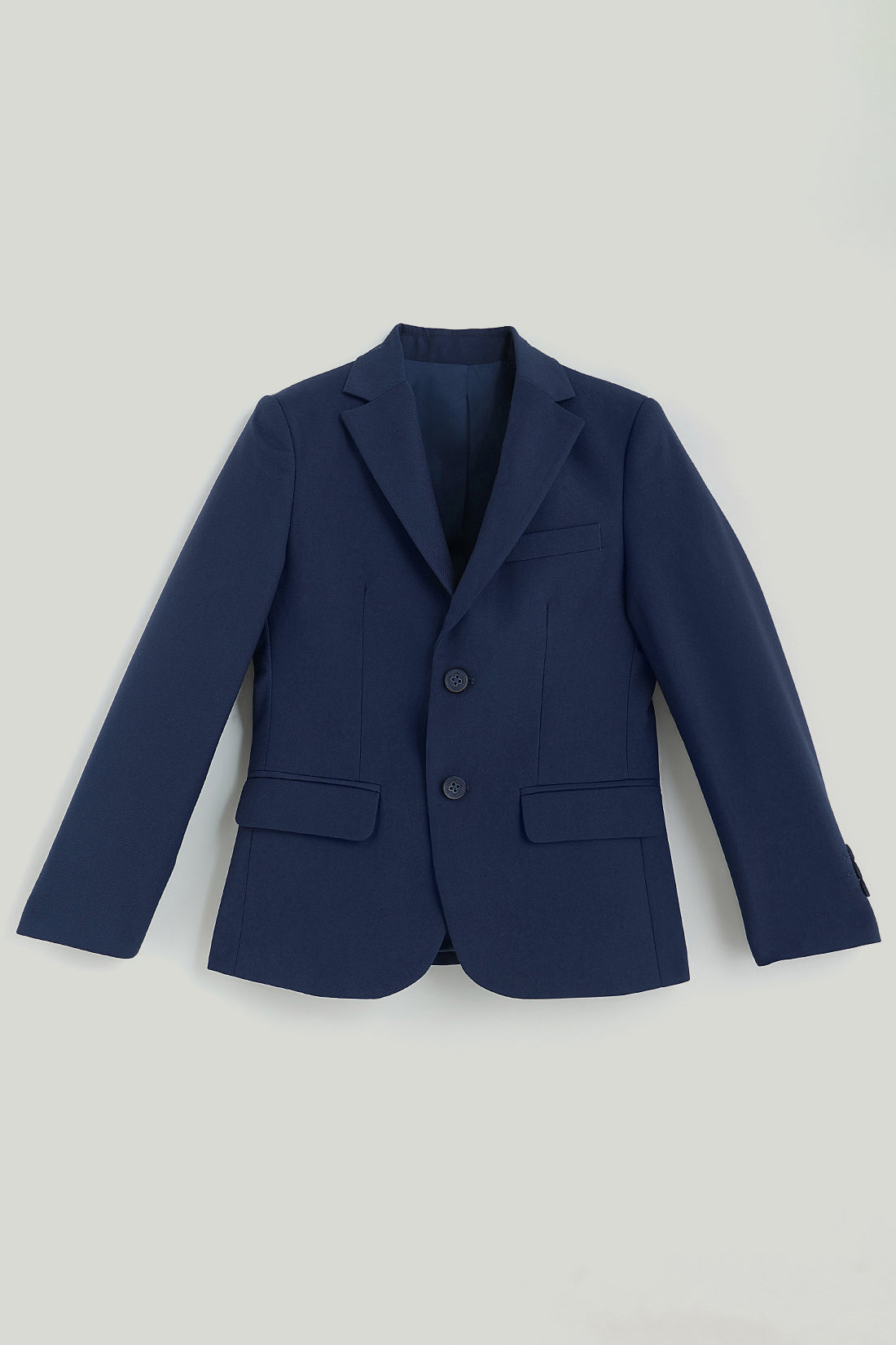 One Friday Boys Navy Blue Solid Suit