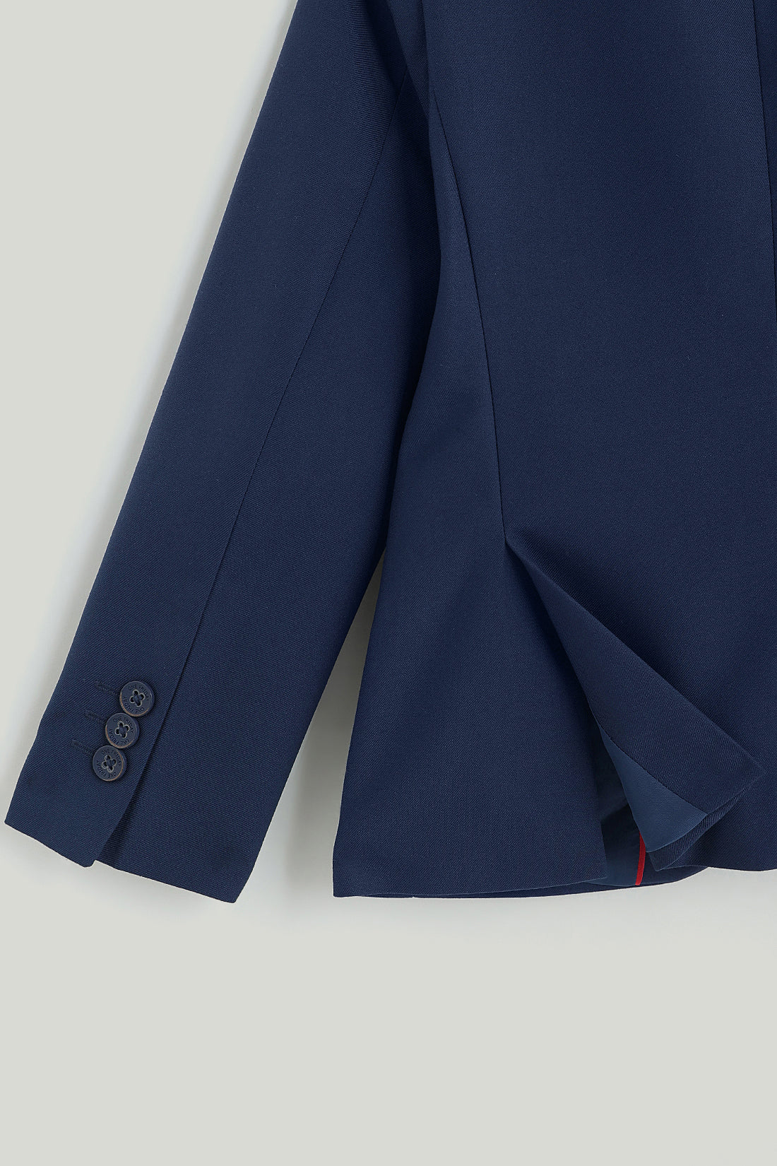 One Friday Boys Navy Blue Solid Suit