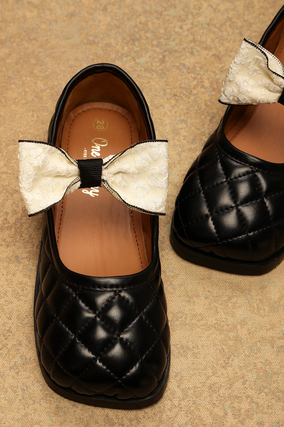 One Friday Girls Black Party Wear Bellies