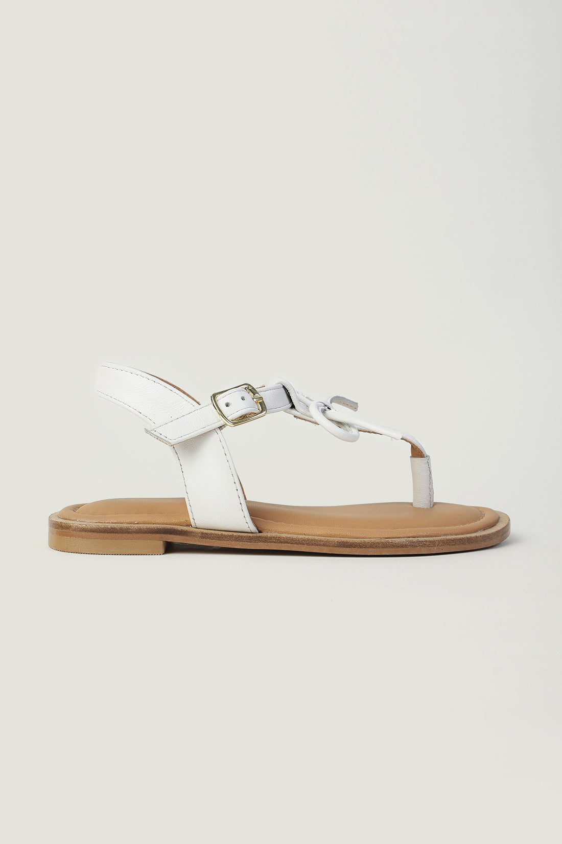 One Friday Girls White Solid Sandal