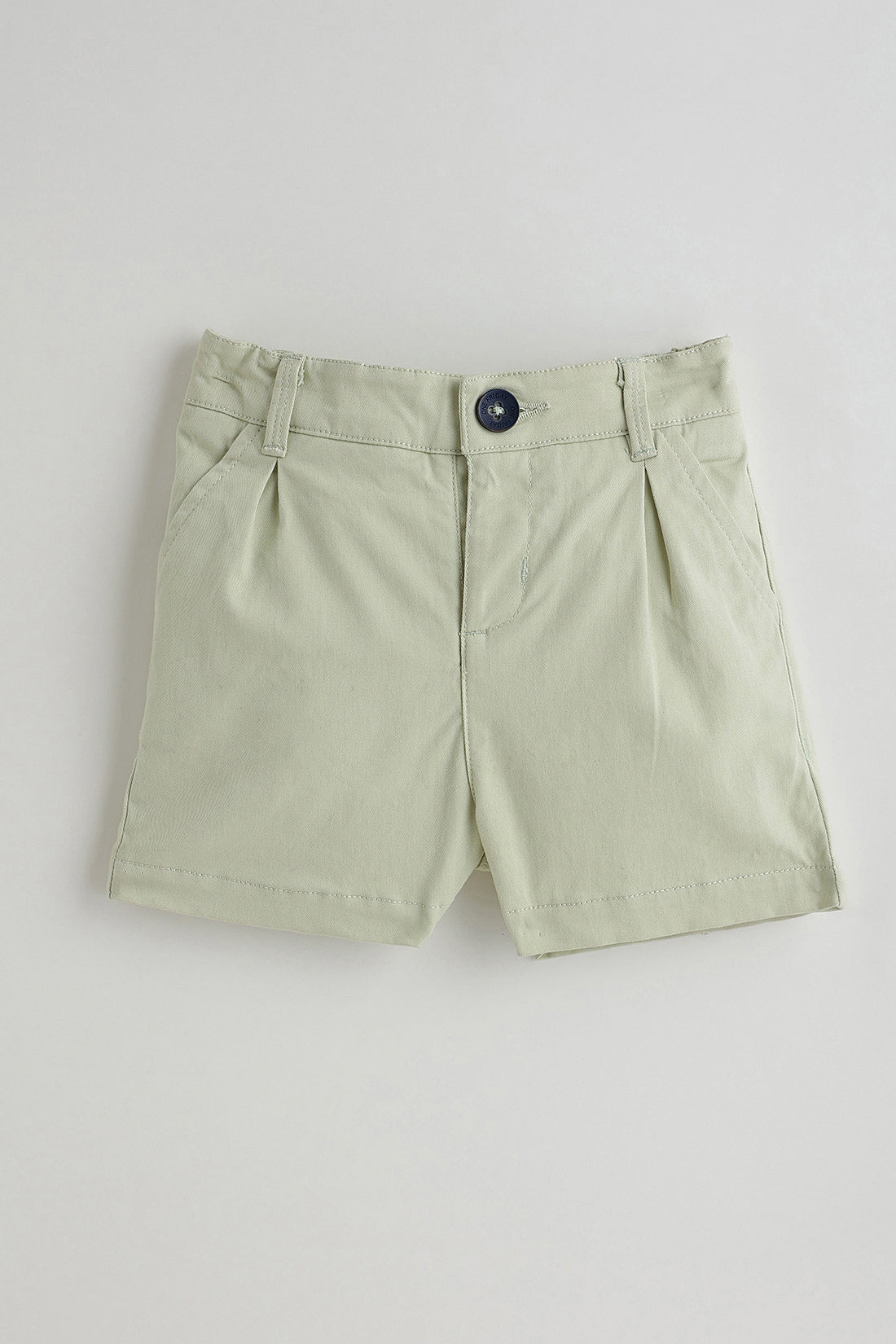 Kids Boys Mint Regular Solid Shorts by One Friday