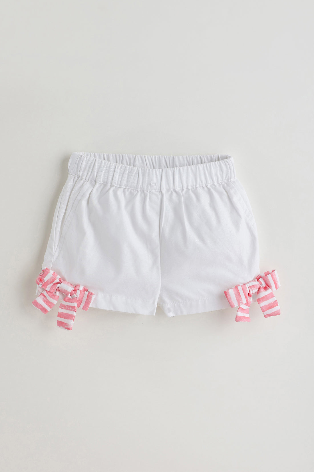 Kids Girls Pink Regular Fit Sleeveless Solid Top with Shorts by One Friday