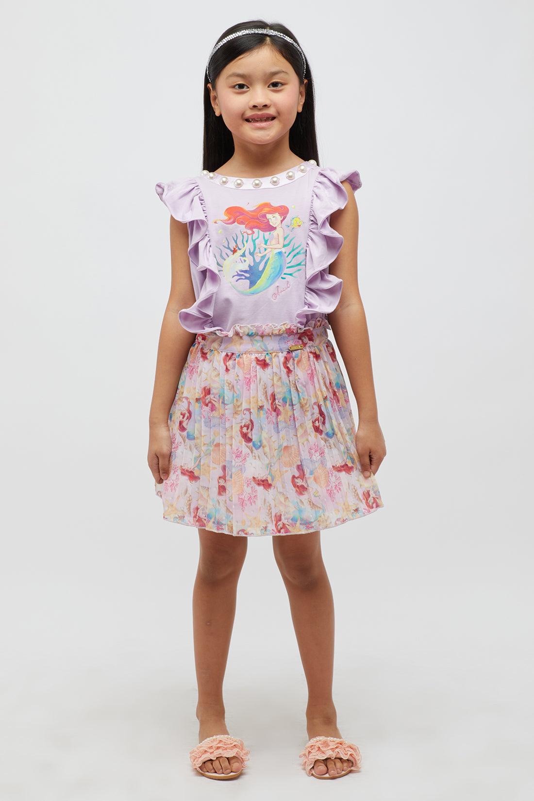 One Friday Pink Pleated Skirt - One Friday World