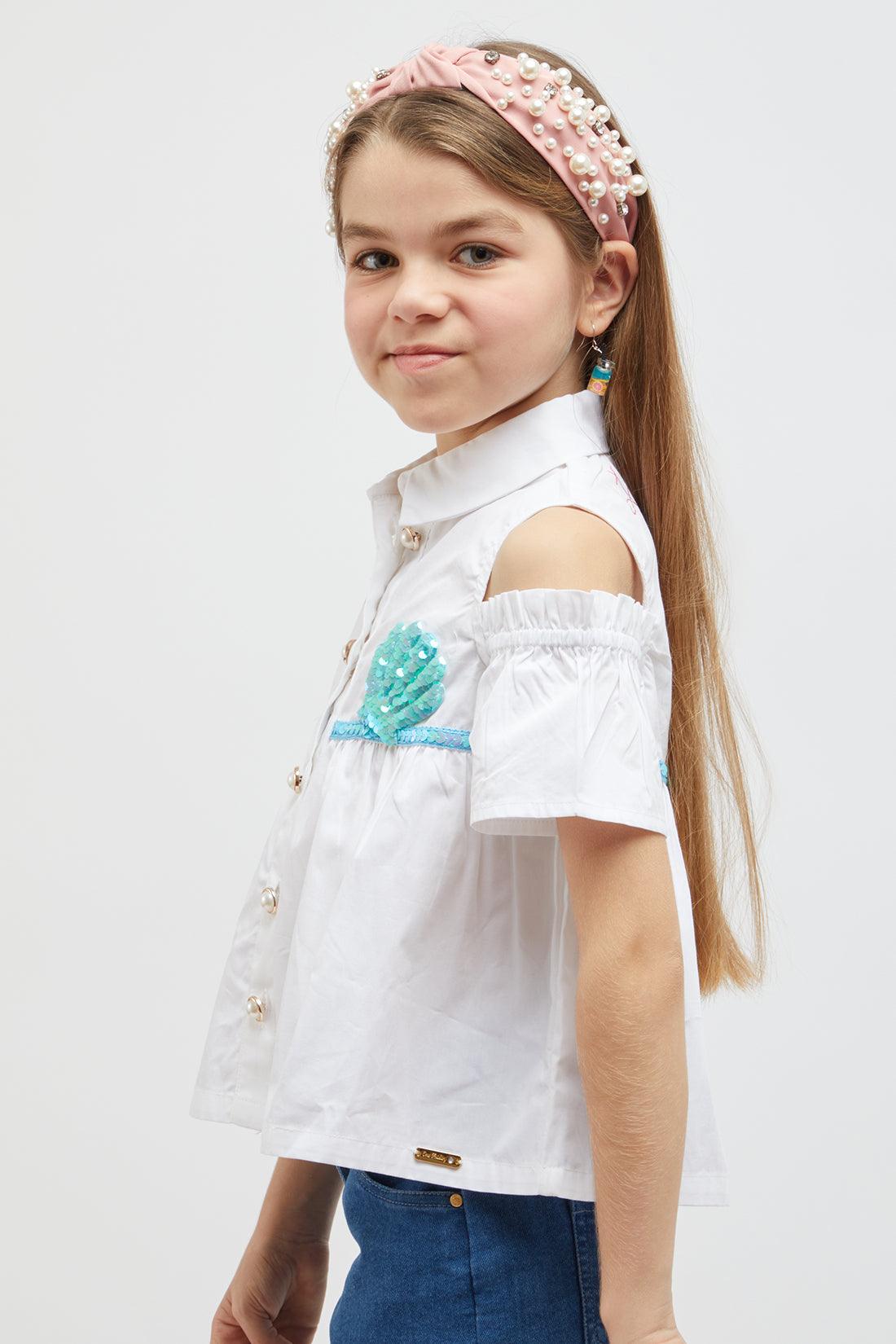 One Friday Off White Mermaid Top - One Friday World