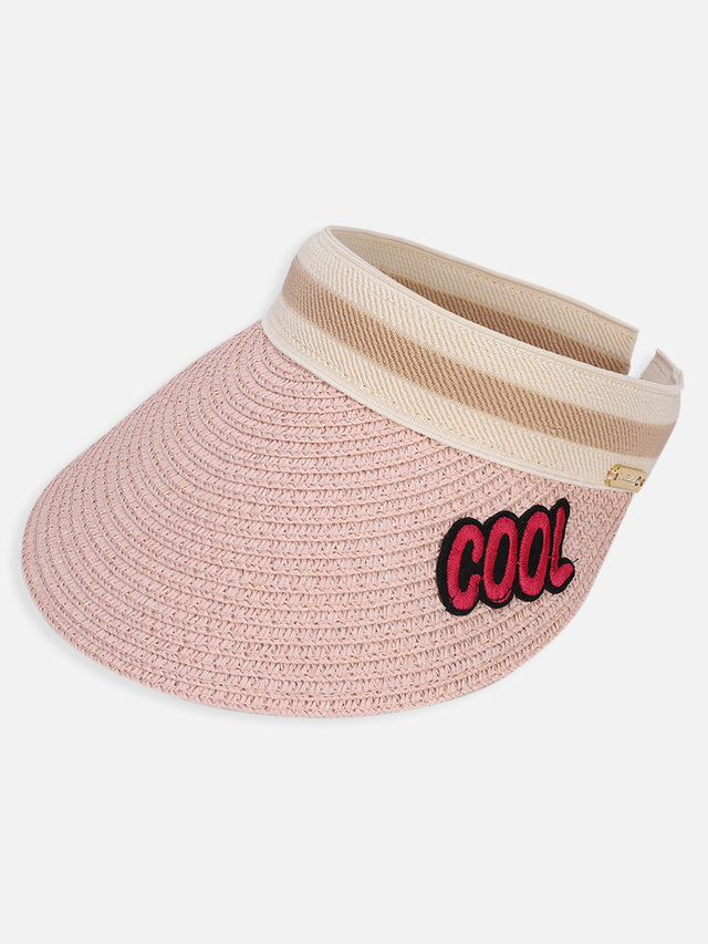 One Friday Pink Solid Sunhat